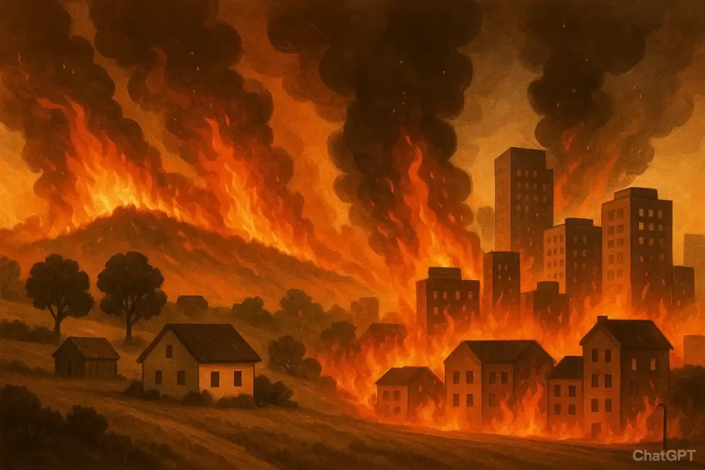 آتش‌سوزی در مناطق شهری و روستایی